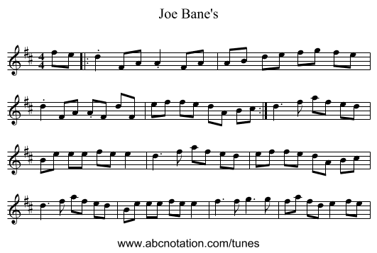 Abc Joe Bane S Thesession Org Tunes 16307 No Ext 0001 abc notation