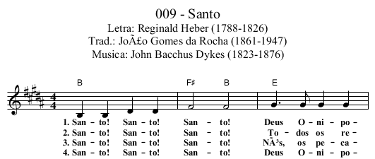 009 - Santo - staff notation