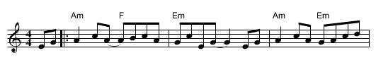 Castle Kelly - staff notation
