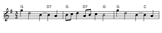 Dick's Maggot - staff notation