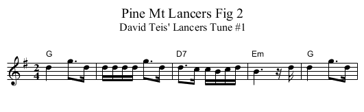 Pine Mt Lancers Fig 2 - staff notation