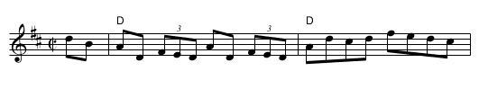The Salamanca Reel - staff notation