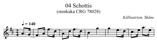 04 Schottis - staff notation