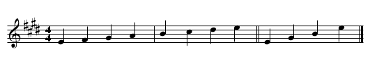 05. E Major - staff notation
