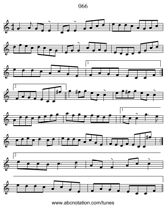 066 - staff notation