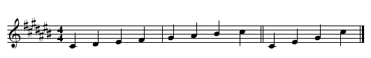 08. C# Major - staff notation