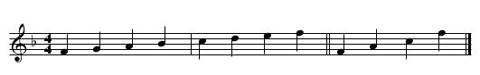 09. F Major - staff notation