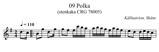 09 Polka - staff notation