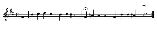 104. Wer nur den lieben Gott läßt walten - staff notation