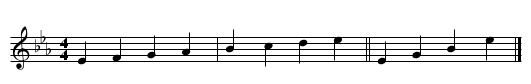 11. Eb Major - staff notation