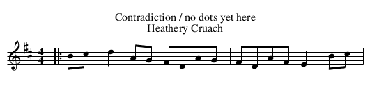1151m to Donegal - staff notation