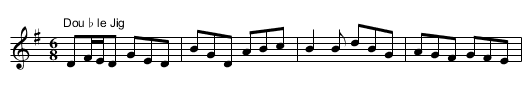 11c. Rolling Jig, The - staff notation