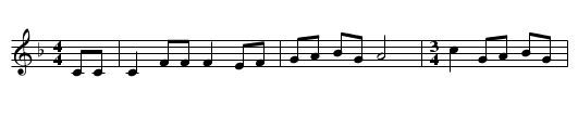 12 Days of Christmas, The  - staff notation