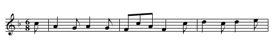 12th of August. RH.132, The - staff notation