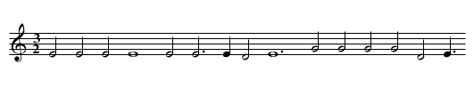 13. Sir John Souch his Galiard - staff notation