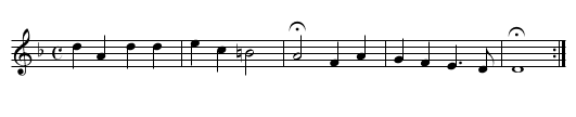 134. Du, o sch&ouml;nes Weltgeb&auml;ude - staff notation
