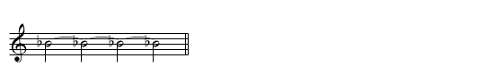 14. _B - staff notation