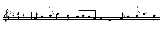 15. THE BONNY MAID - staff notation