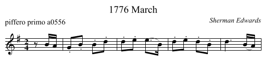 1776 March - staff notation