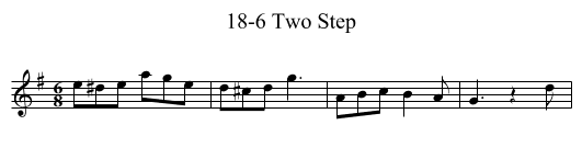 18-6 Two Step - staff notation