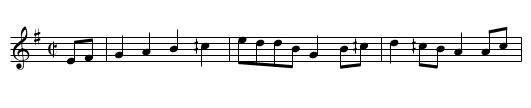 1A. BUFFALO GALS - staff notation