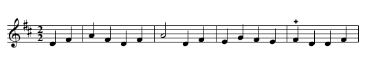 1.er La Marquise - staff notation
