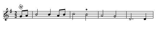 1.er Le Tembourin de chartre - staff notation