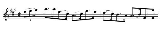 2. ANYBODY'S HORNPIPE - staff notation