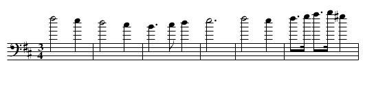 2. Courant, of Harte diefje waerom zoo stil - staff notation