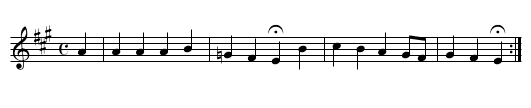 2. Ich dank dir, lieber Herre - staff notation