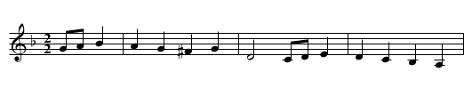 2 La Capricieuse - staff notation