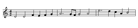 2. Mon amy - staff notation