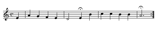 21. Herzlich tut mich verlangen - staff notation