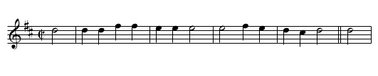 21st Psalm New Version. WHG.080 - staff notation