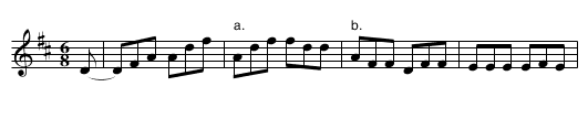 22. HASTE TO THE WEDDING - staff notation