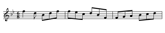 22. The Banquet of Fancy - staff notation