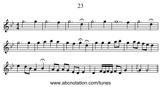 23 - staff notation