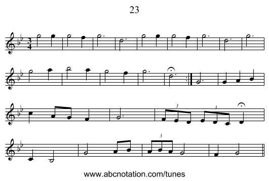 23 - staff notation