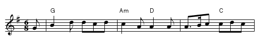 24. CIRCASSIAN CIRCLE - staff notation