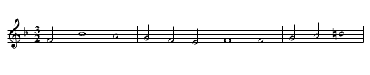 25th Ps. WHG.065 - staff notation
