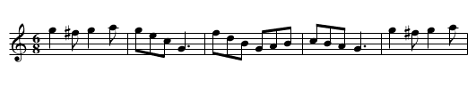 26. DANCE TUNE - staff notation