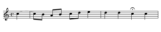 285. W&auml;r Gott nicht mit uns diese Zeit - staff notation