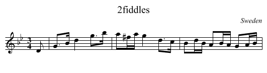 2fiddles - staff notation