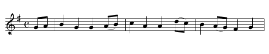 2nd Turks March - staff notation