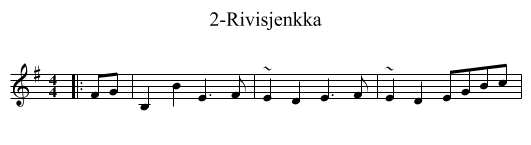 2-Rivisjenkka - staff notation