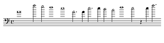 3. Lachrim&aelig; Gementes - staff notation