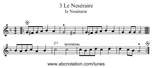 3 Le Nes&eacute;raire - staff notation