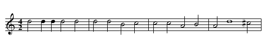 3. Ronde - staff notation