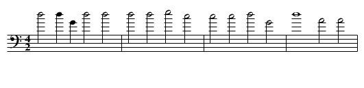 3. Ronde - staff notation