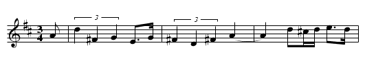3 Str&ouml;mningar - staff notation